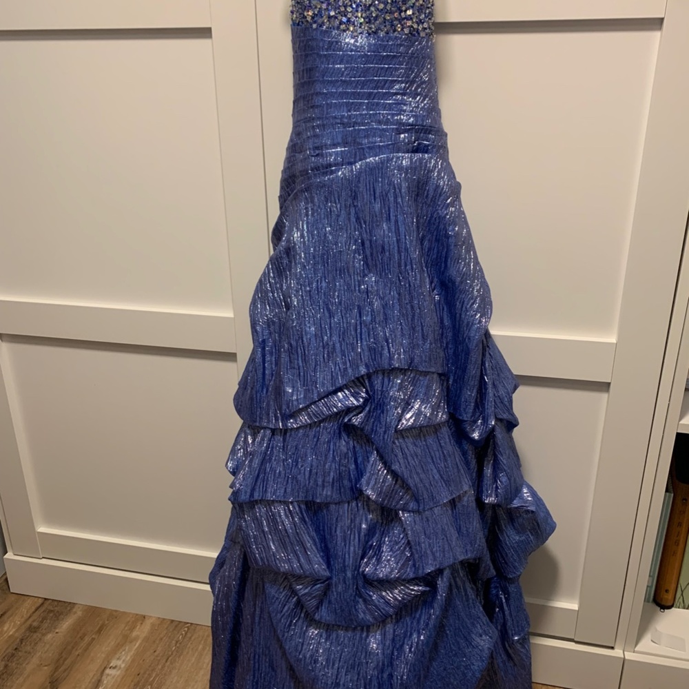 Blue Grad/Prom Dress - Picture 3 of 6